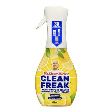 The sound of the cleaner being sprayed out