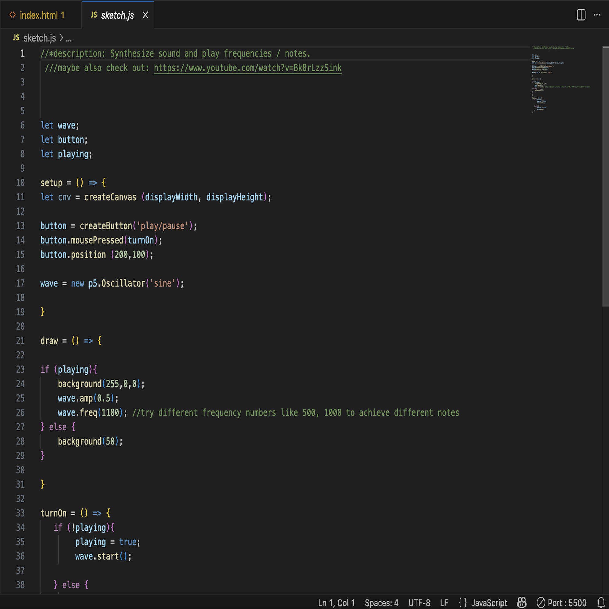 I followed the steps in the tutorial to study the basic audio startup function of JavaScript.