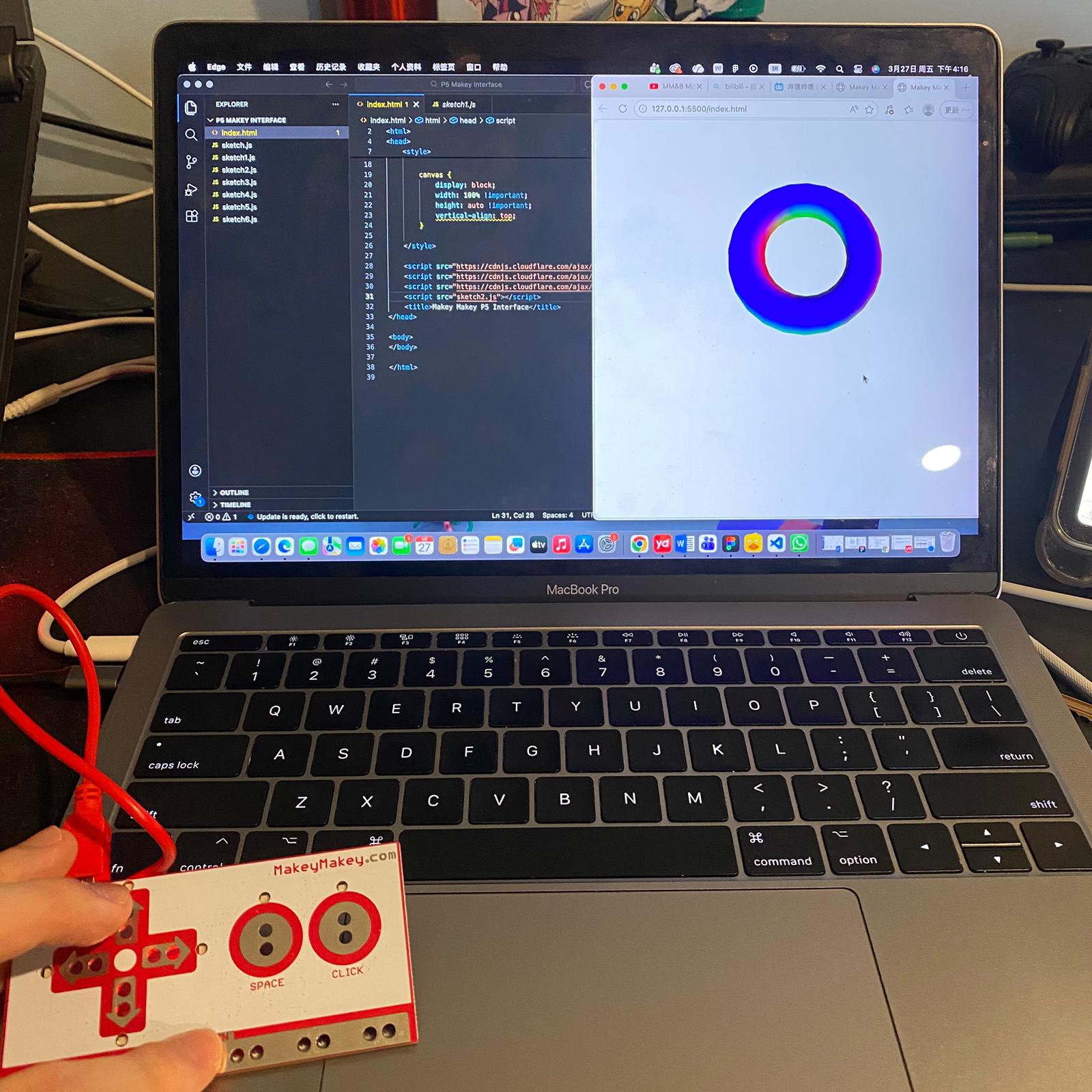 Follow the tutorial to explore the third P5js sketch