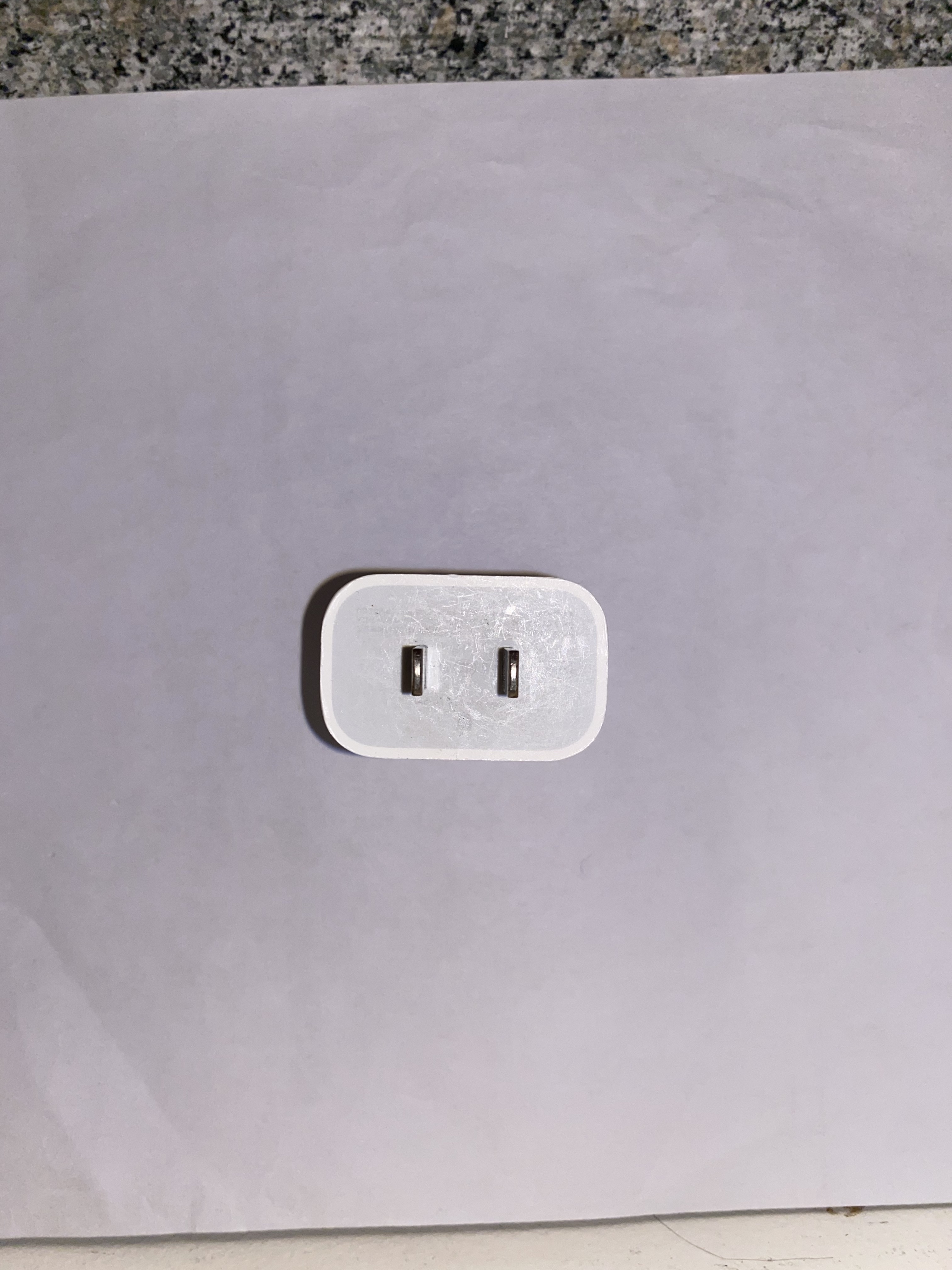 The top view of the plug