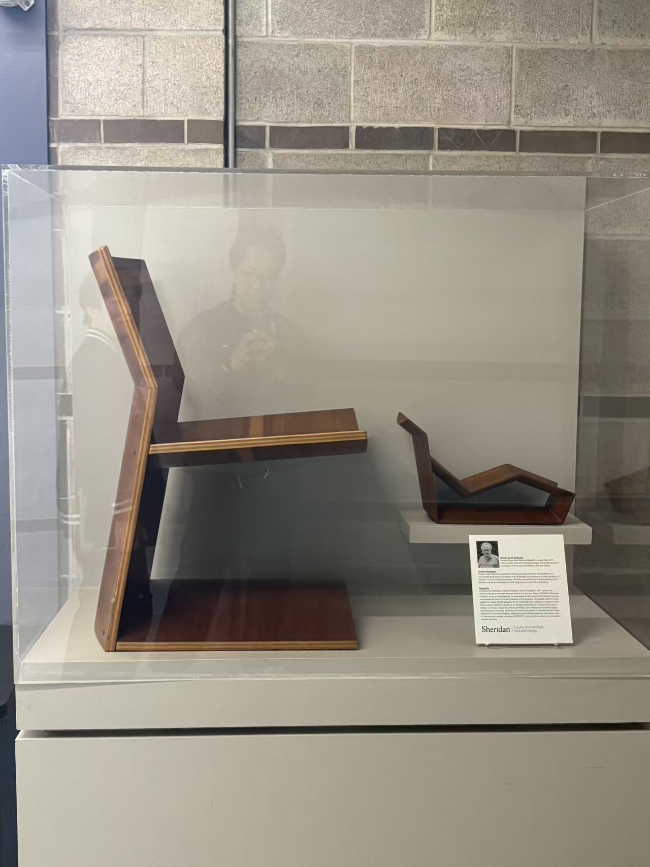 A chair made of wood materia