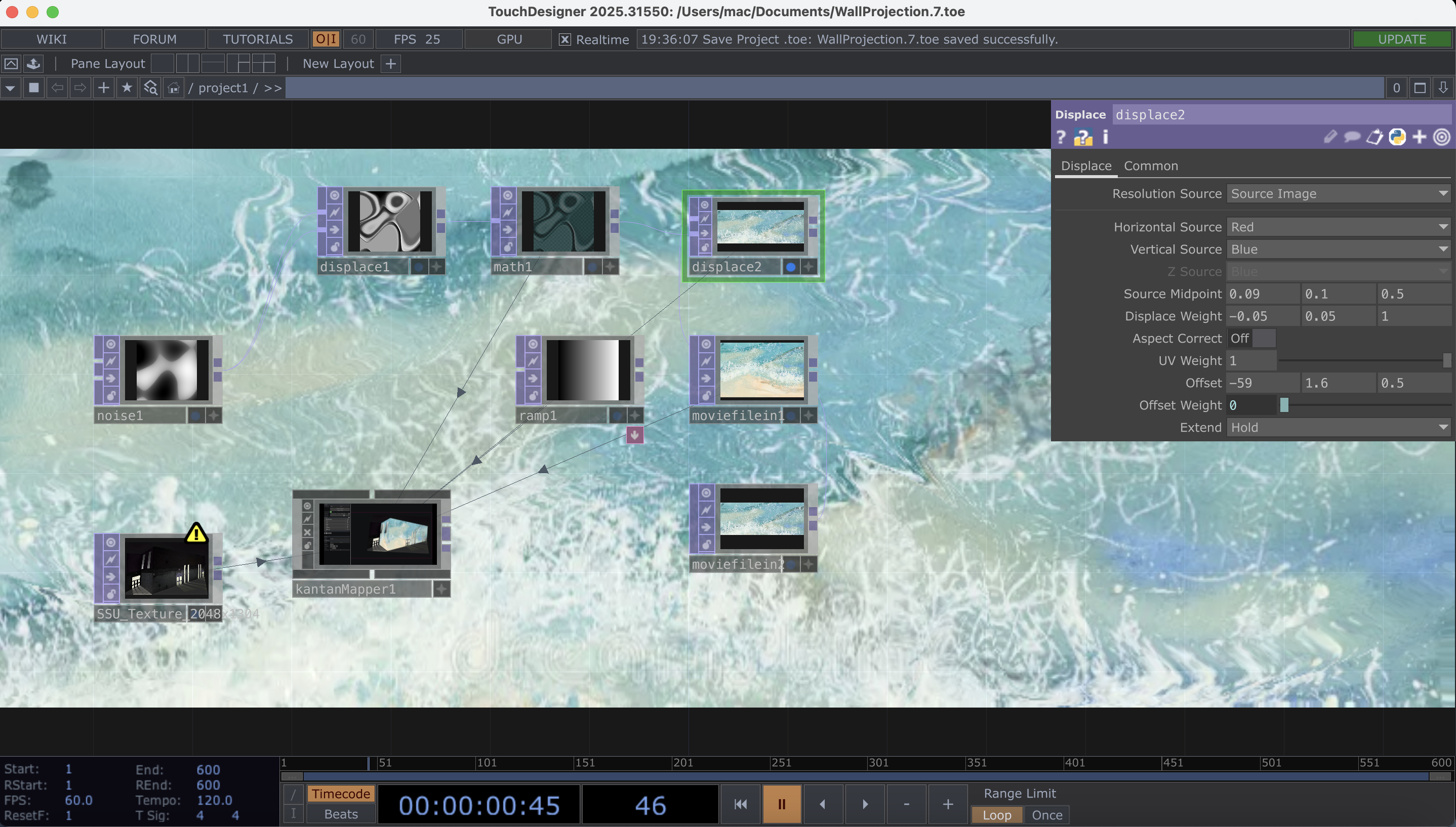 Touch Designer image and effects setting
